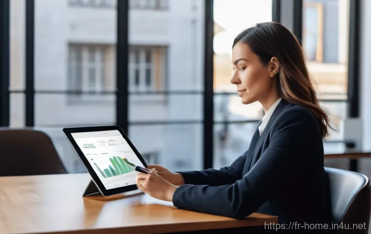 주택관리사 직업 전망 - **Prompt for Digitalization in Property Management:**
    A sophisticated, high-angle wide shot of a...