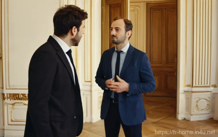 주택관리사 시험 준비 생생 후기 - **A highly professional property manager (syndic) diligently working in a contemporary office settin...