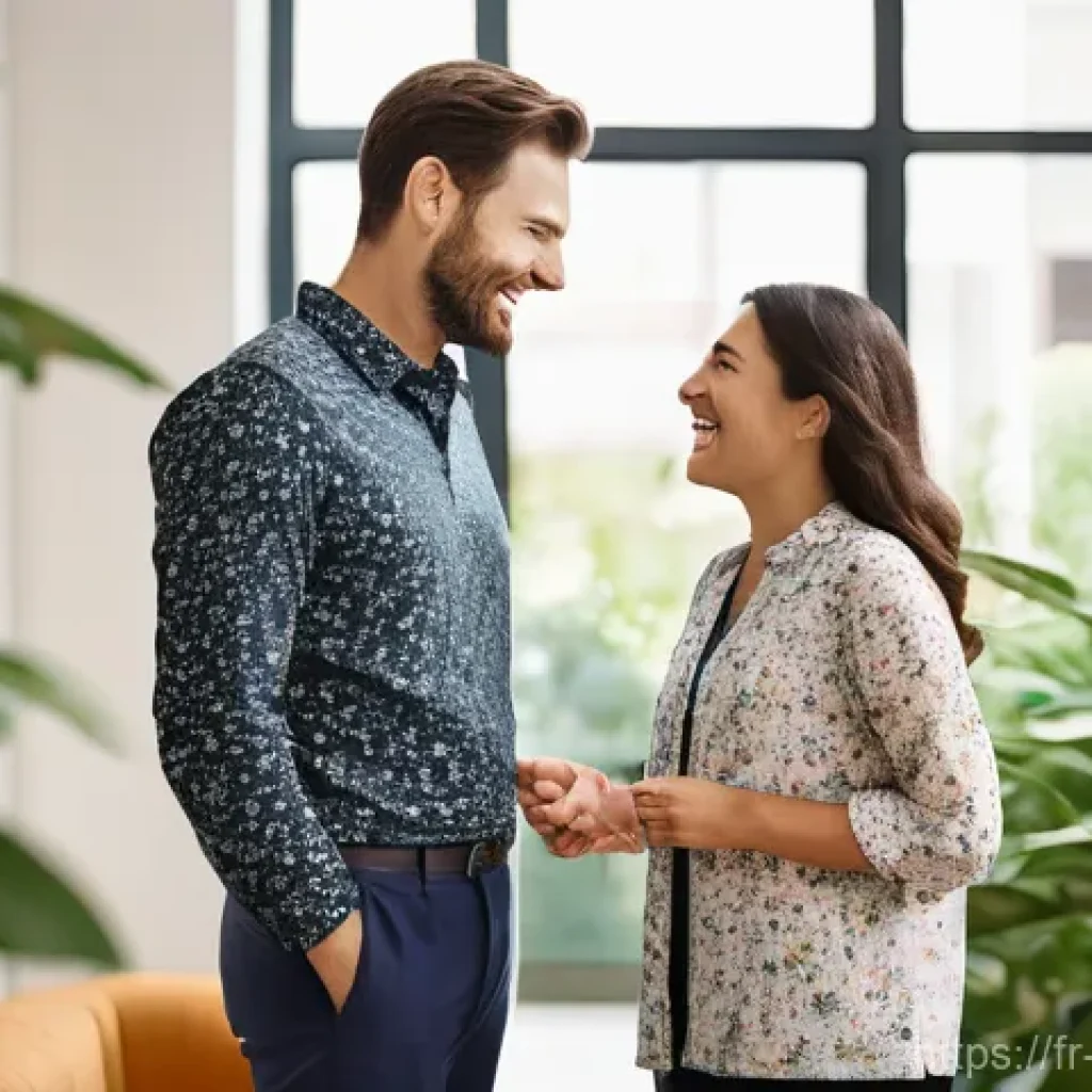 주택관리사로 일하며 느낀 보람 - **Prompt:** A warm, approachable female property manager, in her late 30s to early 40s, dressed in s...